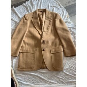 VINTAGE Raleights Womens Camel Hair Blazer Jacket MADE IN USA